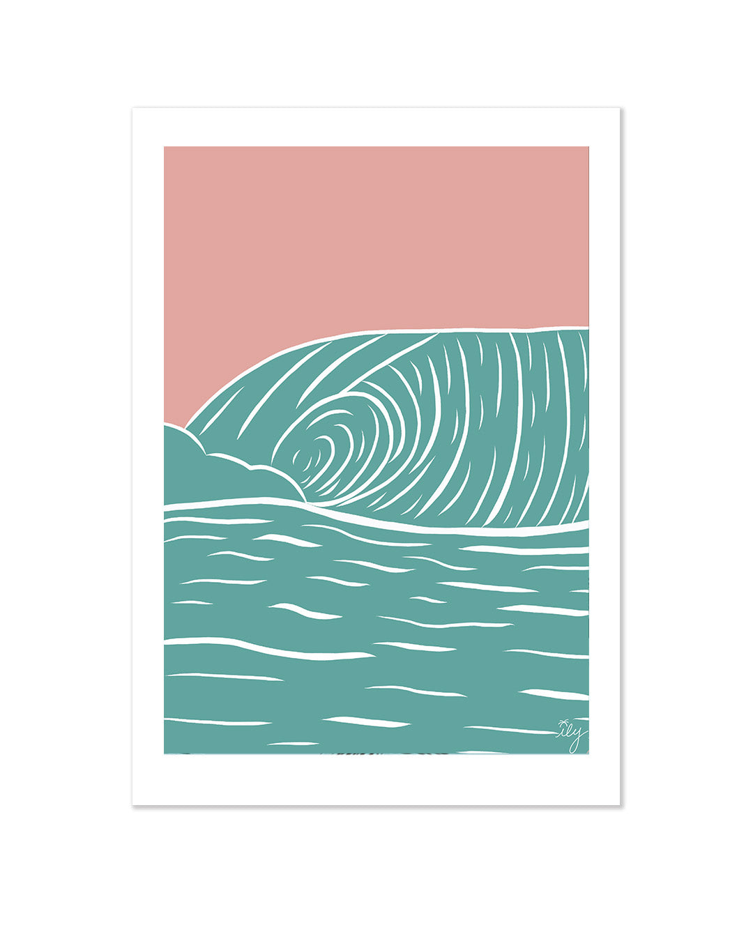 Mahinailyアートプリント｜Fun Waves（A4サイズ）